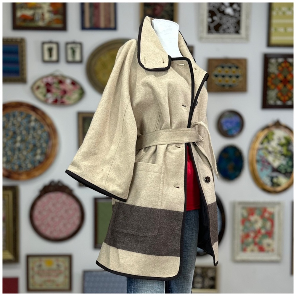 Anthro “Dipped Nugget Cape” by Woolrich - Picture 2 of 14